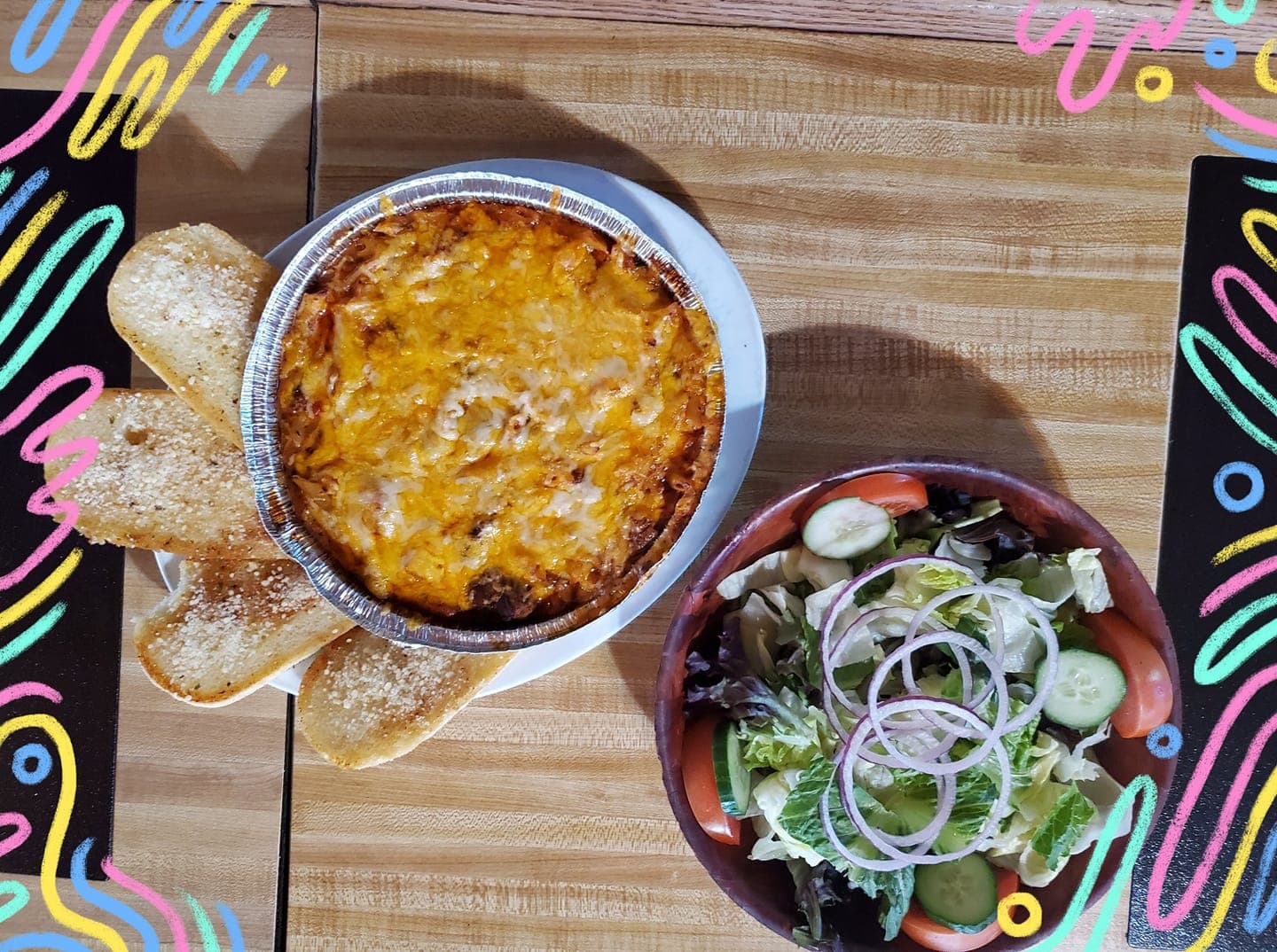 Homemade Chili with Salad